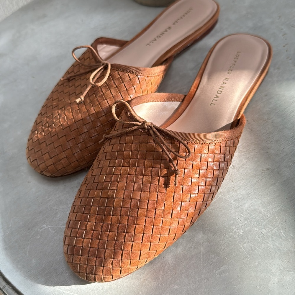 Loeffler Randall brown woven ballet flat size 7.5